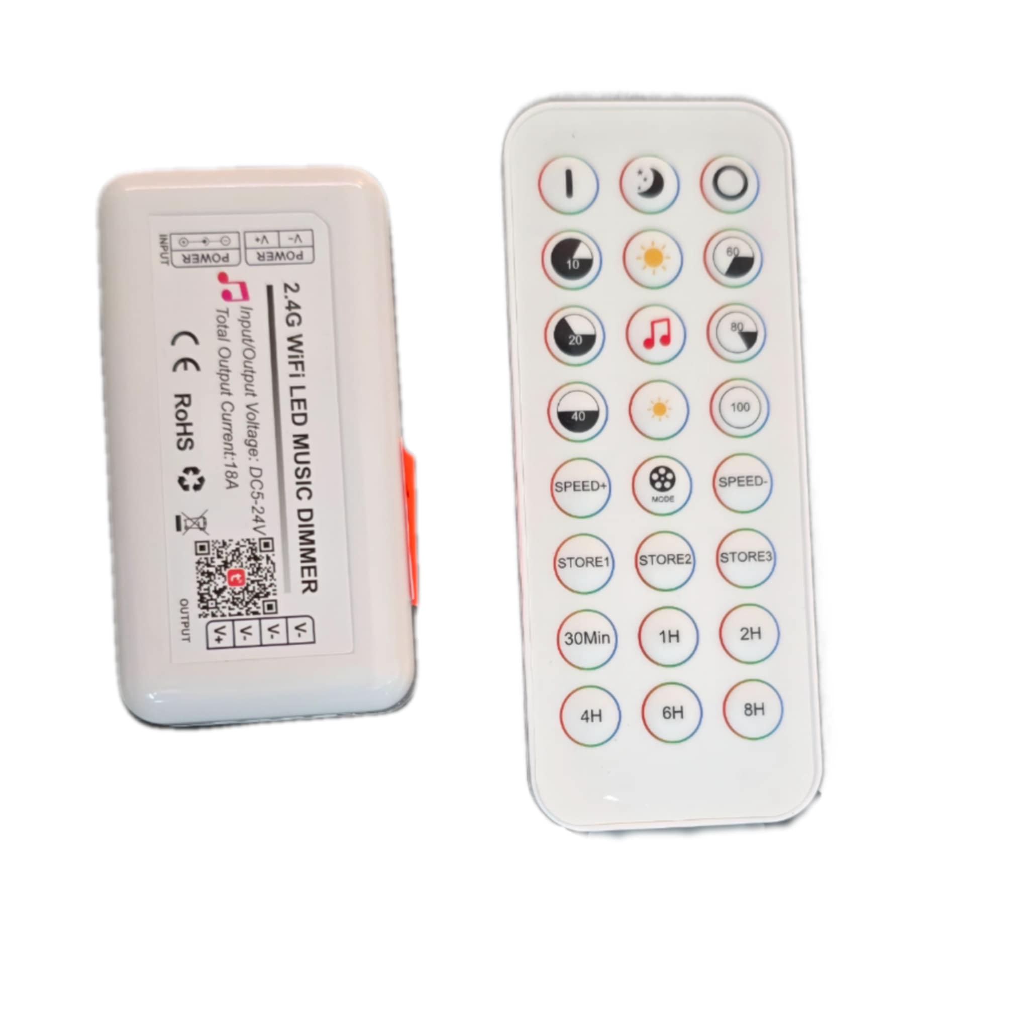 Wifi LED music dimmer + ovladač