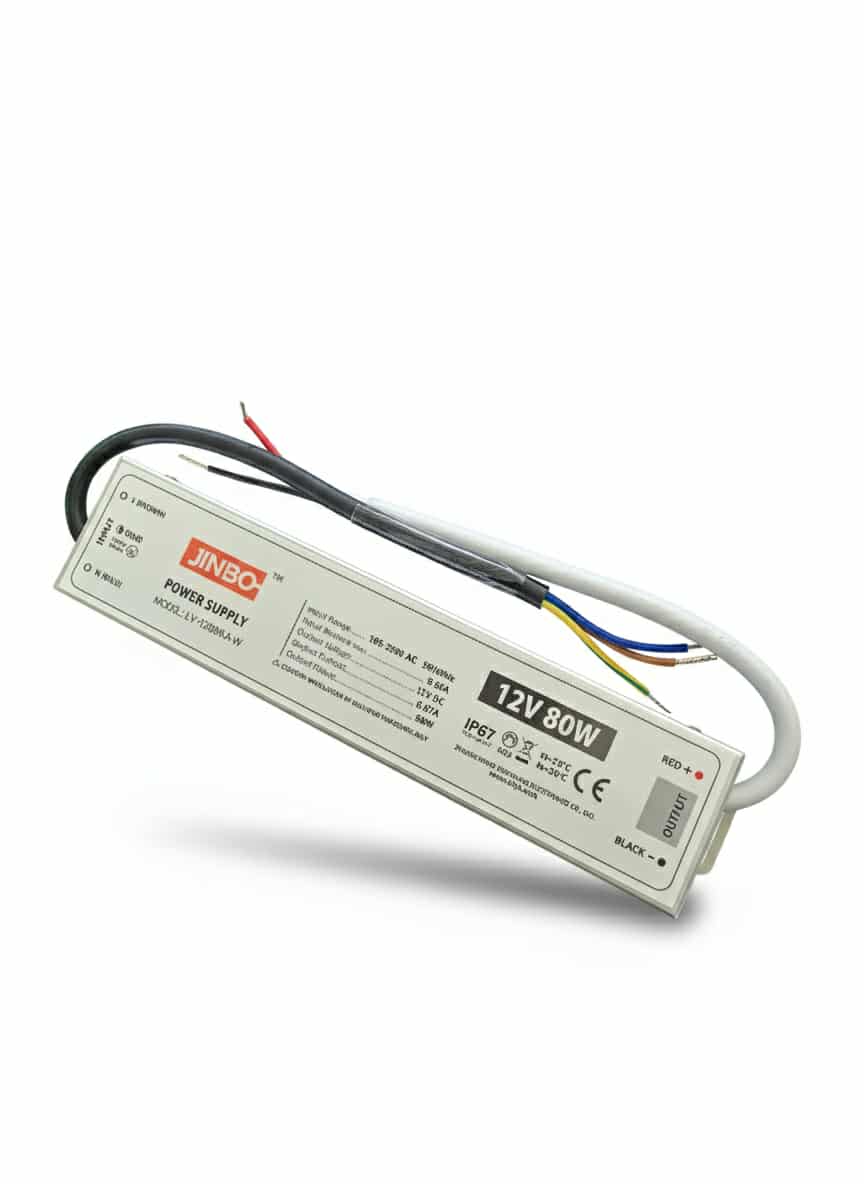 Venkovní Zdrojový trafo JINBO - 12V 80W