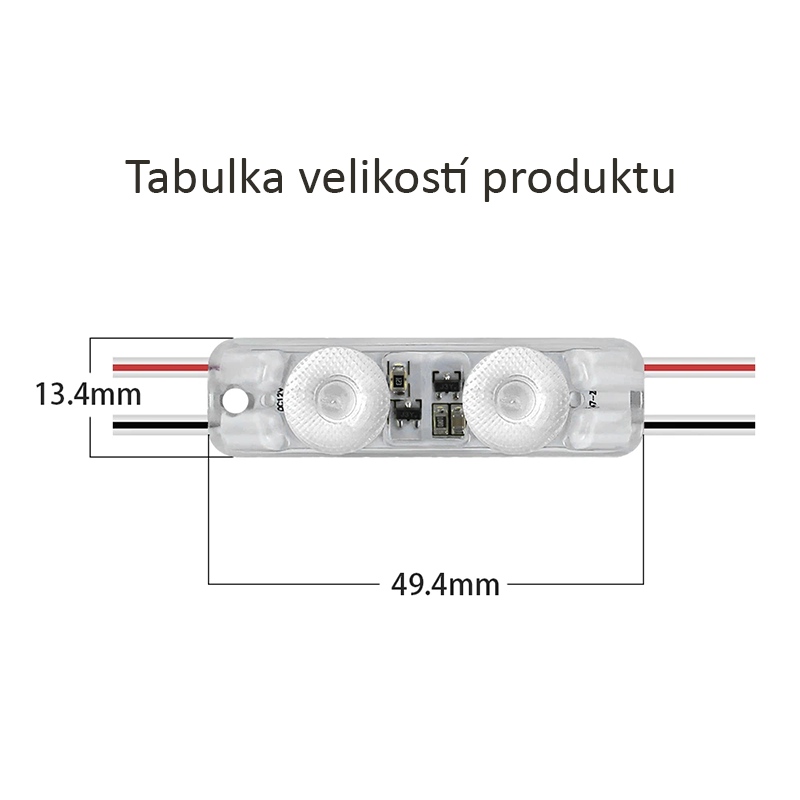 LED moduly 0,72W 12V Studenná bílá