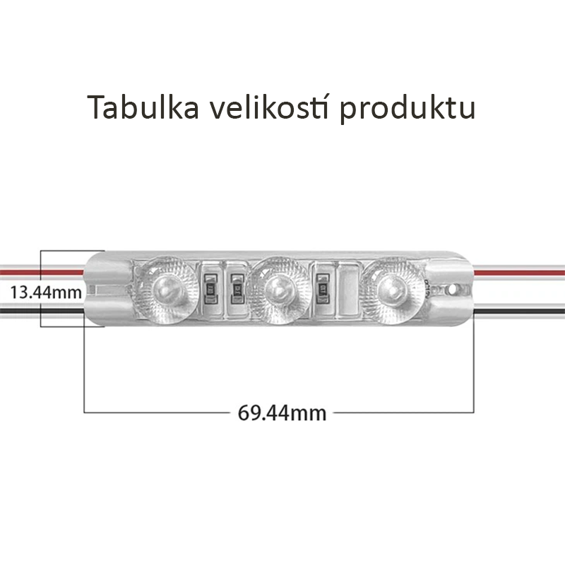 LED moduly 1,08W 12V Studenná bílá 
