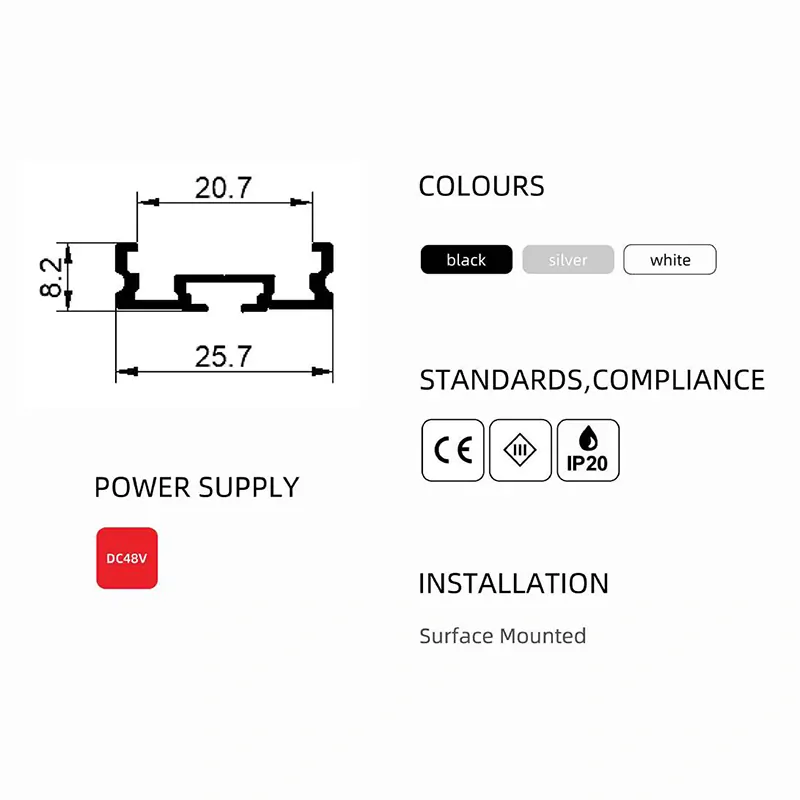 Magnetická kolejice 2m