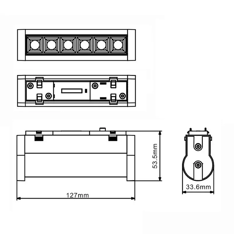 Magnetické sklopné mřížky 6W, C