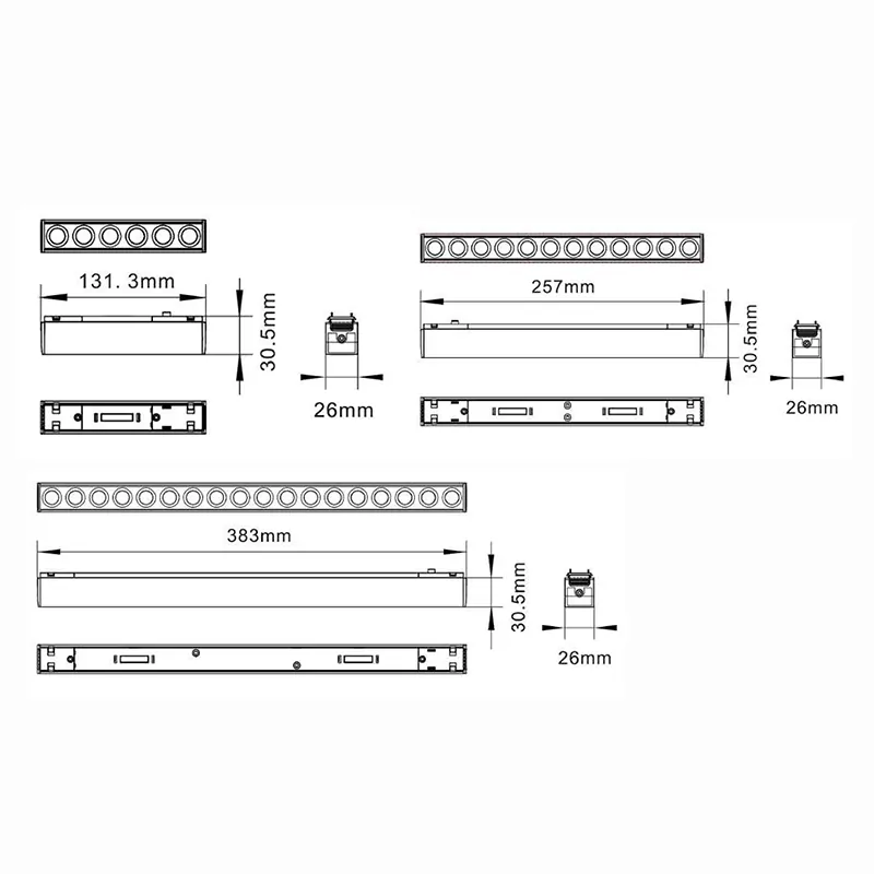 Magnetické osvětlení mřížky 12W, A