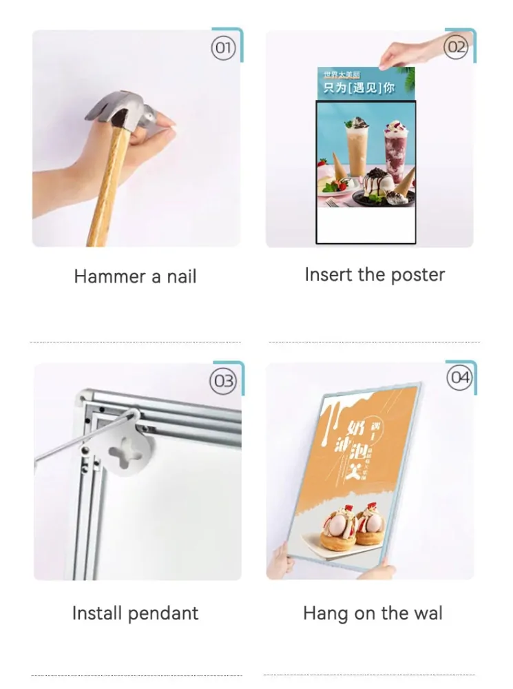 Ultratenká světelná reklama 22,5 x 30,4 cm