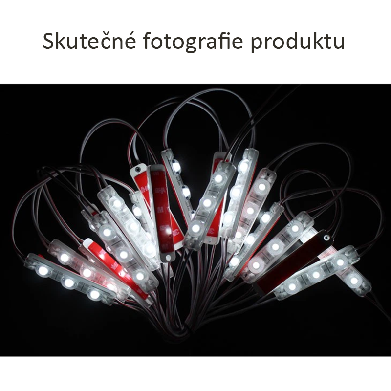 LED moduly 1,08W 12V Studenná bílá 