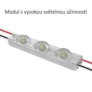 LED moduly 1,08W 12V Studenná bílá 