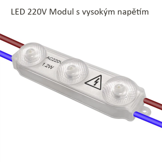 LED moduly 1,2W 12V Studenná bílá