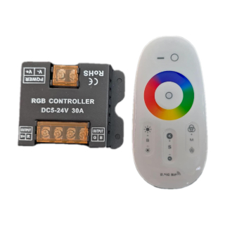 RF led RGB stmíváč s ovládáče